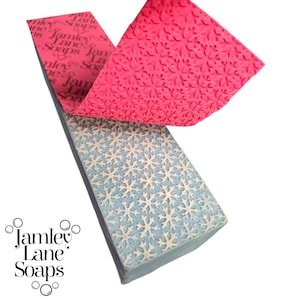 Tapete de impresión de jabón de copo de nieve: suministros para hacer jabón personalizado