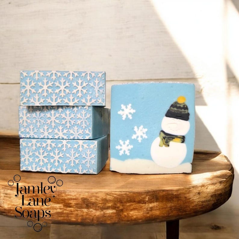 Snowflake Soap Impression Mat: Custom Soap Making Supplies image 2