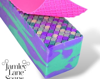 Mermaid Scales Soap Impression Mat: Custom Soap Making Supplies