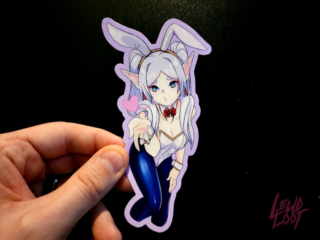 Frieren Vinyl Sticker Glossy Finish Sticker in 3 Sizes for Water