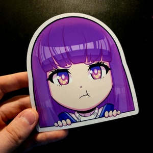 Fern Peeker Sticker | Glossy finish Sticker in 3 Sizes | For Water Bottles, Laptops, Planners, Etc. | Die Cut | Lewd Stickers!