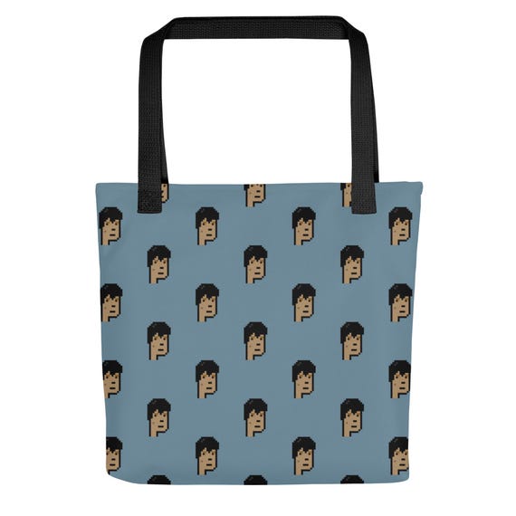 Punk1676 All-Over Print Tote Bag - 3 Handle Colors
