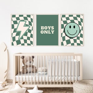 Boys Only Digital Download, Boys Nursery Digital Art