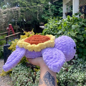Crochet Sunflower Turtle Plush – Handmade Amigurumi Stuffed Animal – Cute Turtle Toy – Flower Turtle Gift