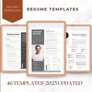 Professional Resume Template | Modern & Editable CV Design | Digital Download | Easy-to-Use ATS-Friendly Resume for Job Applications