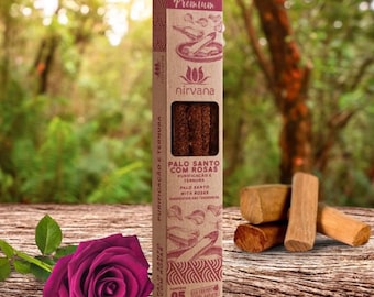 Palo Santo with Roses Natural Incense from Brazil - Premium Line