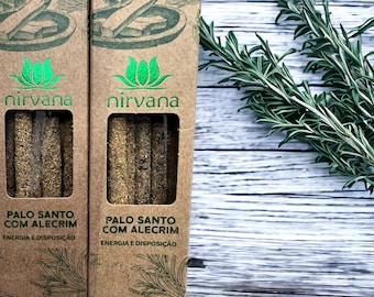 Palo Santo and Rosemary Natural Incense from Brazil - Premium Line