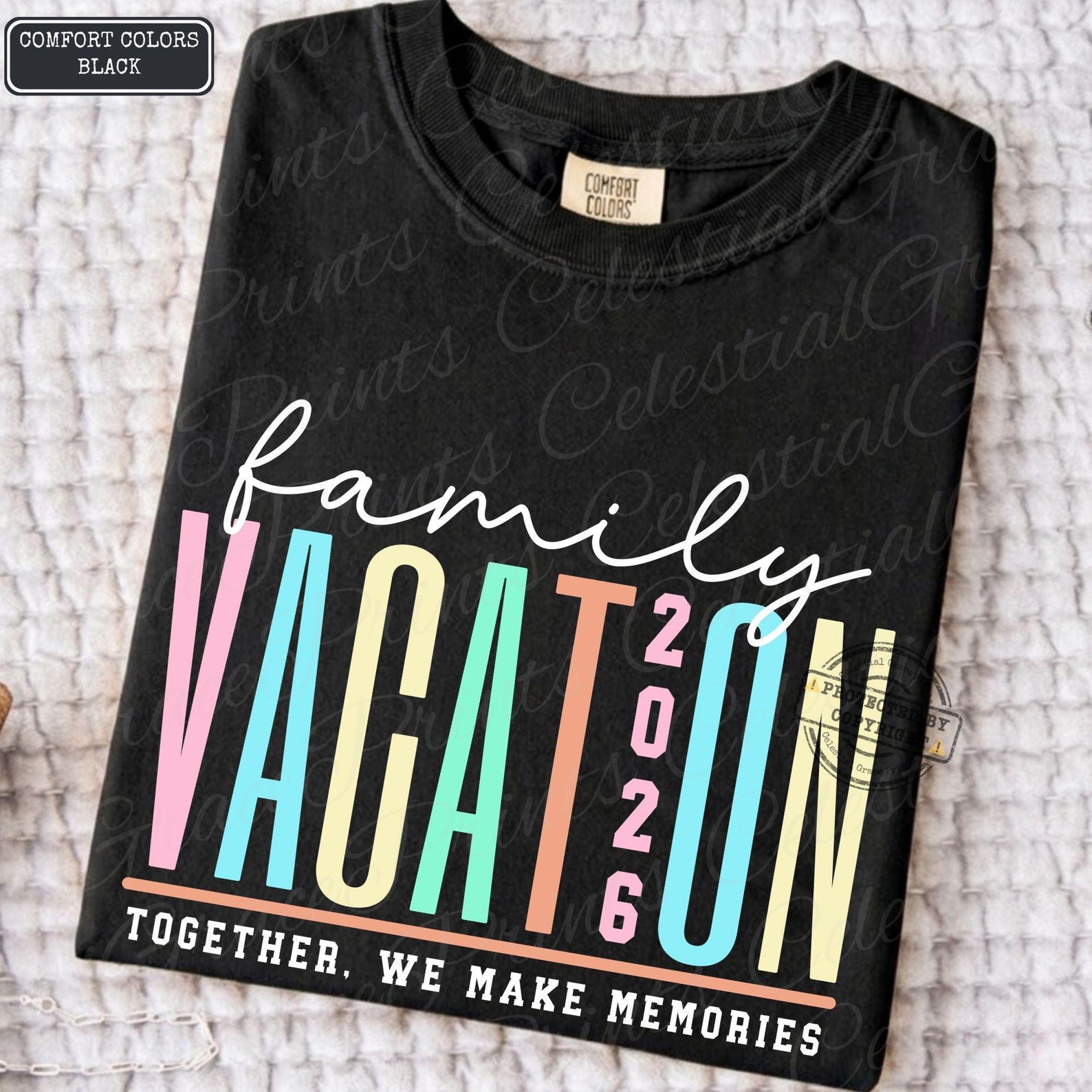 Family Vacation 2026 Neon PNG, Matching Family Trip Shirt Design, Retro ...