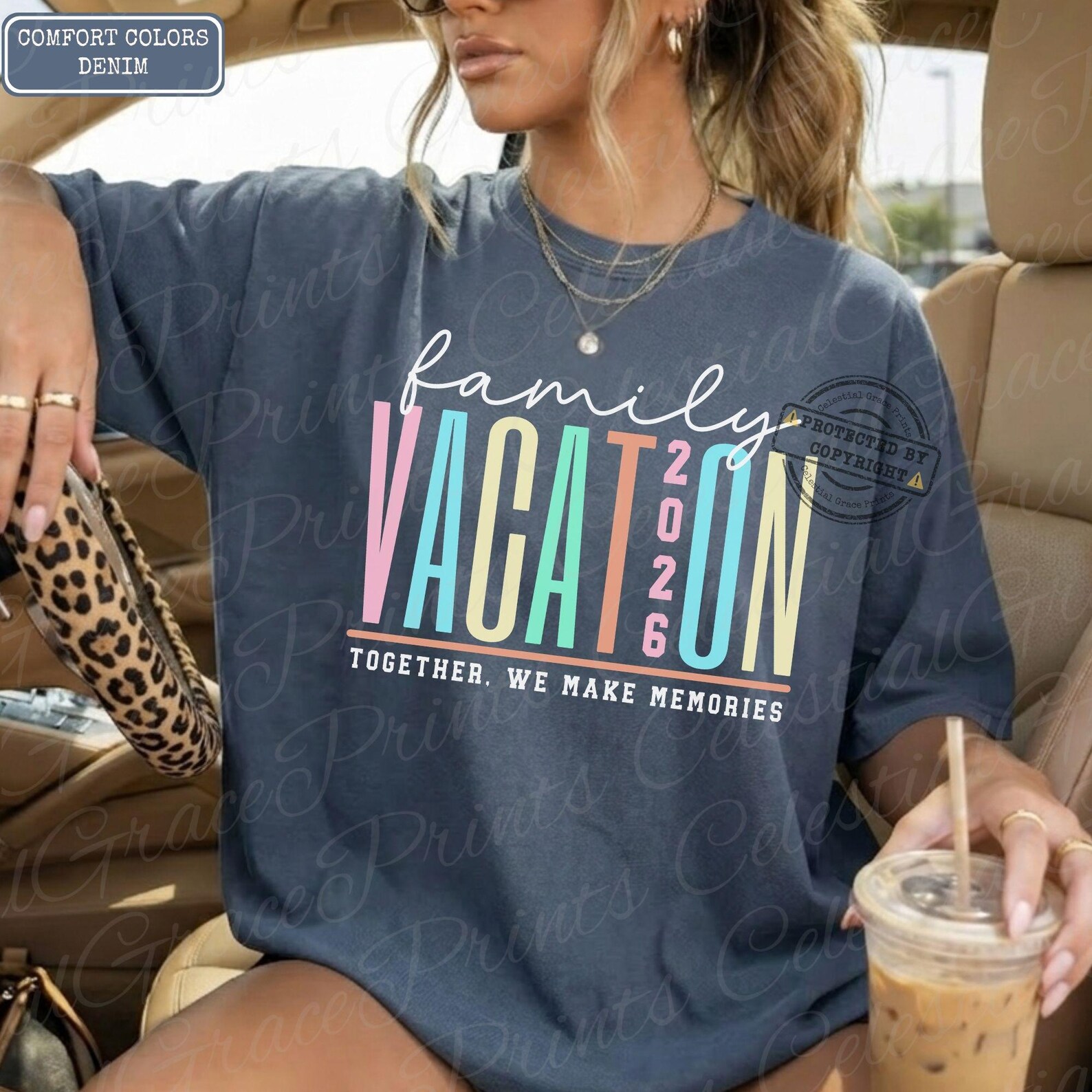 Family Vacation 2026 Neon PNG, Matching Family Trip Shirt Design, Retro ...