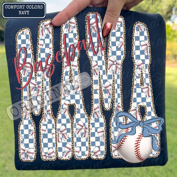 Baseball Mom PNG, Coquette Baseball Shirt Design, Checkered Bow Baseball PNG, Sports Cheer Mom Game Day Digital Download ORIGINAL