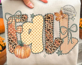 Leopard Fall Pumpkin Patch Png,  Coquette Lace Autumn Sublimation Design, Checkered Polka Dot Fall Graphic Thanksgiving Preppy ORIGINAL