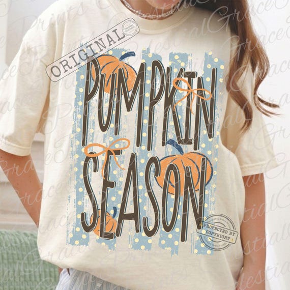 Pumpkin Season Fall Pumpkin Patch PNG, Autumn Stripes PNG, Trendy Fall Sublimation Design, Thanksgiving Png ORIGINAL
