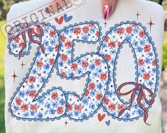 250th Anniversary PNG, Patriotic Coquette Bow Design, America 1776-2026 Freedom Shirt Graphic, Independence Day Retro Patchwork USA ORIGINAL