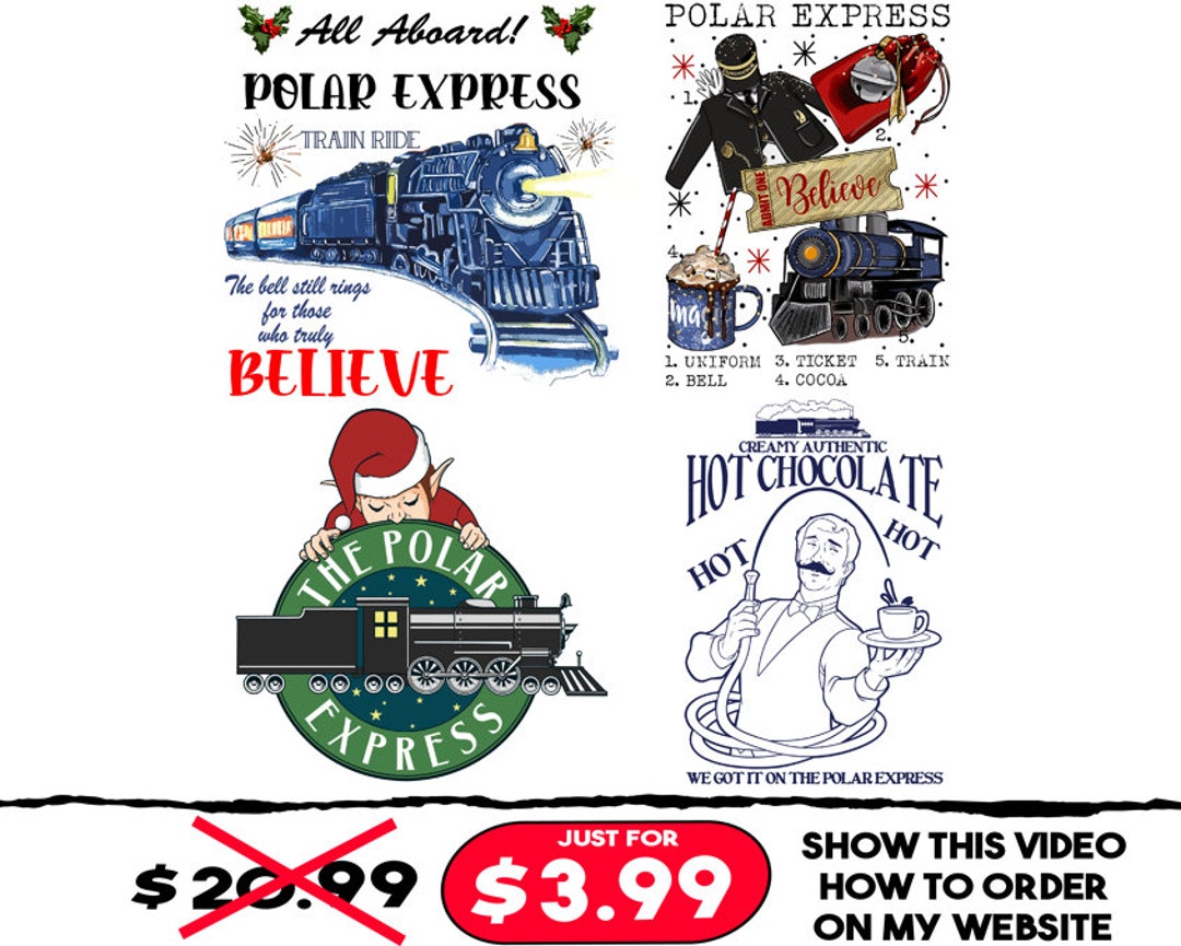 Polar Express Christmas Png Christmas Movie Png Believe - Etsy