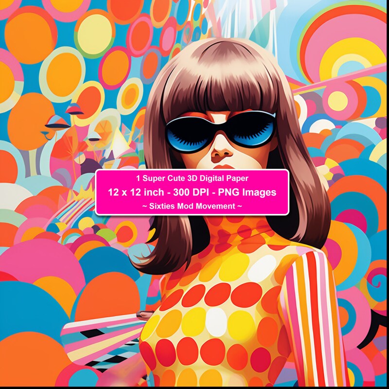 Sixties Wallpaper Etsy