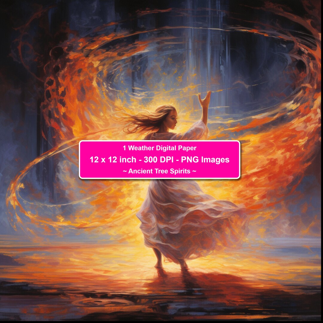 Digital Sale Mystical Elements Digital Art Enigma of the Elements