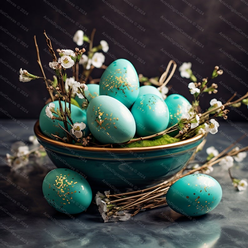 Easter Egg Digital Paper Printable Scrapbook Paper Easter Cards Digital ...