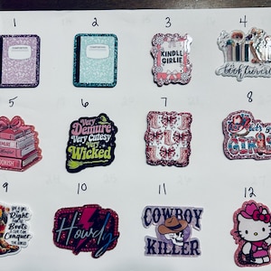 Acrylic Flatbacks 3 (Please purchase a minimum of any 5 acrylic flatback only.)