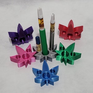 3d printed leaf-shaped 510 cartridge stand
