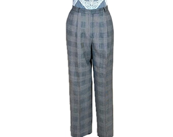 パンツ RALPH LAUREN WOOL HOUNDTOOTH SLACKS Vintage 90s Ralph Lauren Designer Wool Slacks Trousers Houndstooth
