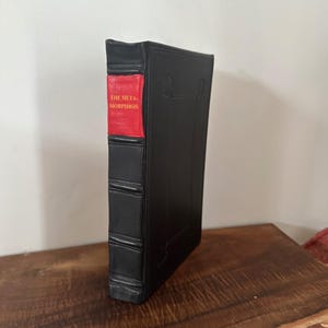 The Metamorphosis Leather Bound Book – Franz Kafka Hardcover Rebind, Handbound in Goatskin, Custom Book Gift for Collectors & Readers