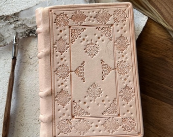 Vatican | Handmade Journal | Leather bound journal | 24k gold gilded journal | Medieval bound journal