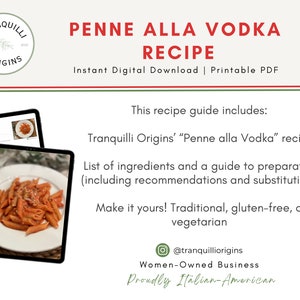 Ricetta Penne alla Vodka / Ricetta Pasta Tradizionale Italiana