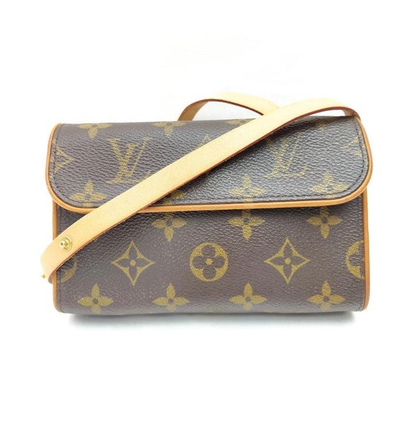 LOUIS VUITTON Leather Strap For Pochette Florentine XS Beige