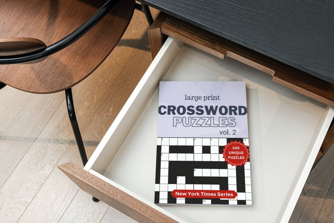 Large Print Crossword Puzzle New York Times Vol. 2 Bigpuzzlecompany - Etsy