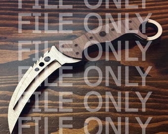SVG file only CSGO / CS2 Talon Knife Laser Cutting File.