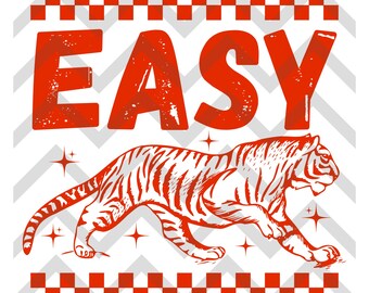 Tigre salvaje fácil PNG