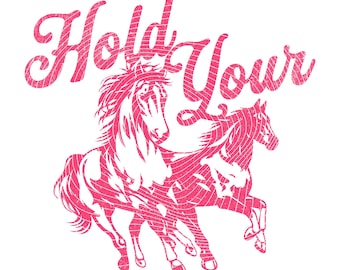 Hold Your Horses, Funny Horse Cowgirl PNG