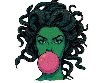 Chicle Medusa - Medusa mitológica PNG