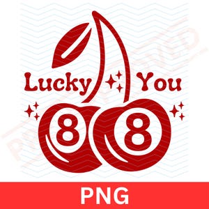 Zum Glück Kirschen 8 Ball PNG