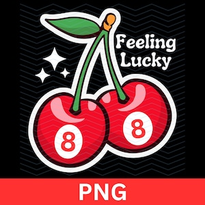 Glückliche Kirschen fühlen 8 Ball PNG