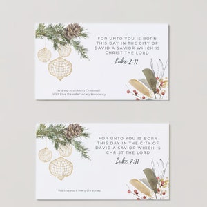 Ministering Missionary Relief Society Christmas Gift Tags, LDS Relief Society Christmas Gift Idea