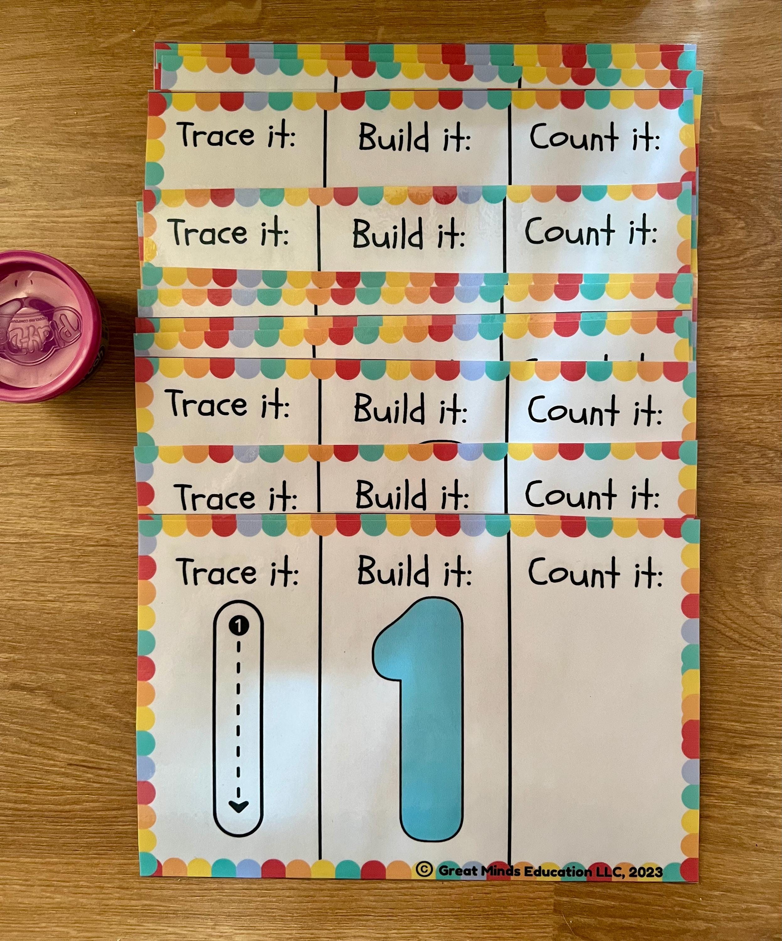 Counting Game With Playdough, Learn Numbers Through Sensory Play ...