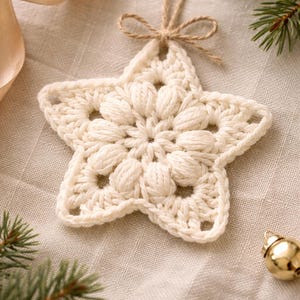 Crochet Star Ornament Pattern, Christmas PDF, 4th of July, Tree Decoration, Handmade Holiday Decor, image 10