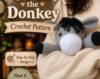 Esel Häkelanleitung • Amigurumi PDF • Stofftier Anleitung • Anfänger-freundlich