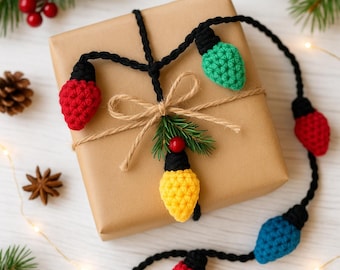 Crochet Christmas Bulb Garland Pattern | No-Sew Holiday Garland