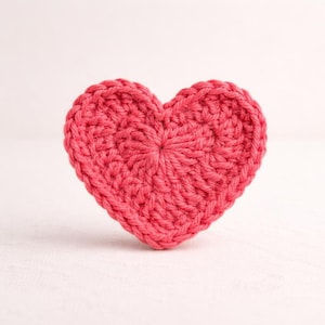 Easy Crochet Heart Pattern | Beginner-Friendly PDF Tutorial | Quick Scrap Yarn Project