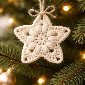 Crochet Star Ornament Pattern, Christmas PDF, 4th of July, Tree Decoration, Handmade Holiday Decor, image 6