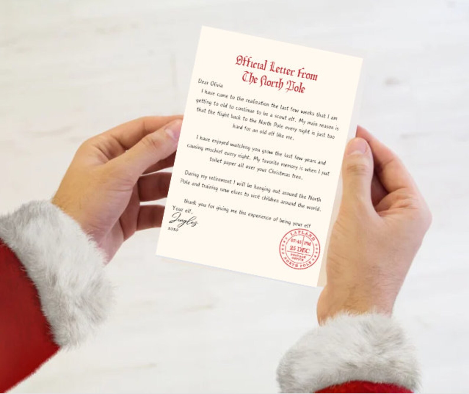 ELF RETIREMENT NOTICE Elf on a Shelf Retirement Letter Template Elf on