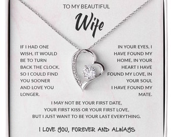 Forever Love Necklace - Anniversary Gift For Wife, Birthday, Romantic Gift, Wife Gift, Valentine's Day Gift for Wife, I love you gift.