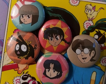 Ranma 1/2 button set