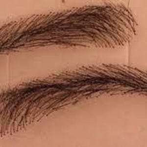 Human Hair Eyebrow Wigs For Alopecia, Thinning Brows, Hair Loss, Theatre and Television, GLUE INCLUDED