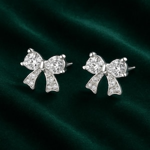 Bow Silver Earrings