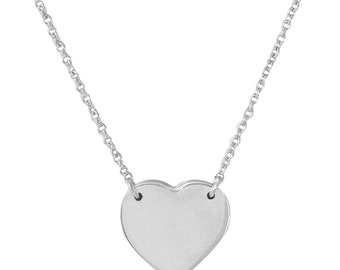 925 Sterling Silver Heart Necklace