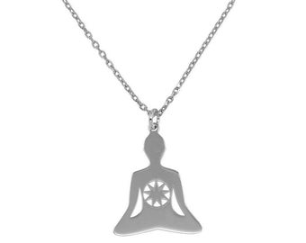 Chakra Symbol Silver  Necklace