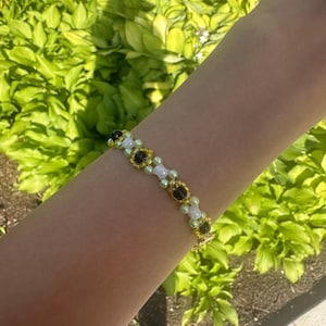 Sunflower Beaded Bracelet